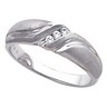 Mens 3 Stone Diamond Ring .1 CTW Ref 870692