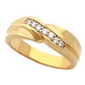 7 Stone Mens Diamond Ring .2 CTW Ref 385456