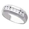 7 Stone Mens Diamond Ring .5 CTW Ref 657288