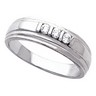 Mens 3 Stone Diamond Ring .18 CTW Ref 109066