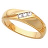 Mens 3 Stone Diamond Ring .18 CTW Ref 640001