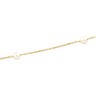 4.25mm Solid White Cultured Pearl Station Necklace 18 inches Ref 307287