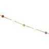 Pearl, Topaz, Citrine, Garnet, Amethyst and Peridot Station Necklace Ref 180568