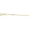 1mm Solid Box Chain with Spring Ring Clasp Ref 543652