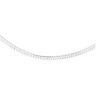 3mm Sterling Silver Solid Domed Omega Chain with Lobster Clasp Ref 215542