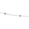 4.5mm Sterling Silver Grey Pearl Station Necklace 18 inches Ref 426934