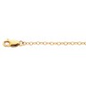 1.5mm Lasered Titan Gold Cable Chain with Lobster Clasp Ref 564091