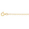 1.5mm Lasered Titan Gold Cable Chain with Spring Ring Clasp Ref 233825