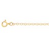1.5mm Lasered Titan Gold Cable Chain with Spring Ring Clasp Ref 233825
