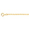 1.25mm Lasered Titan Gold Rope Chain Spring Ring Clasp Ref 961103