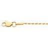 1.3mm Diamond Cut Rope Chain Lobster Clasp Ref 298224