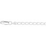 3mm Sterling Silver Curb Anklet 9.5 inches Ref 233693