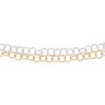 Double Strand Circle Link Chain with Lobster Clasp 6.25mm 17 inch Ref 554170