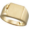 Mens Signet Ring with Brush Finished Top 16 x 16mm Ref 745711