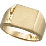 Mens Signet Ring with Brush Finished Top 16 x 16mm Ref 745711