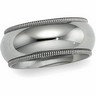 Platinum Milgrain Comfort Fit Wedding Band Finger Size 11 Ref 549427