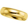 Milgrain Comfort Fit Light Wedding Band Finger Size 4 Ref 130470