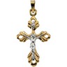 Two Tone Crucifix Pendant Ref 802863