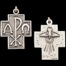 Alpha Omega Chi Rho Cross 24.5 x 22mm Ref 215338