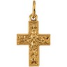 Small Cross Pendant Height: 10.0mm; Width: 7.5mm Ref 511356