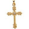 Cross Pendant with Diamond 29 x 20mm Ref 250482