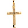 Cross Pendant with Diamond Hollow 29 x 19mm Ref 552964