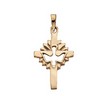 Cross Pendant with Holy Spirit | Height: 19.0mm; Width: 13.0mm | SKU: R16222