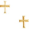 Cross Earrings 9 x 7mm Ref 848082