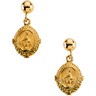 Miraculous Ball Dangle Earrings 12 x 9mm Ref 367650