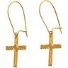 Earwire with Cross Earrings 13 x 10mm Ref 688351