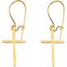 Earwire with Cross Earrings 17 x 11mm Ref 289110