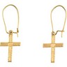 Earwire with Cross Earrings 13 x 10mm Ref 811103