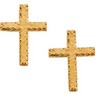 Cross Earrings 13 x 9mm Ref 387851