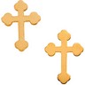 Cross Earrings 11 x 8mm Ref 942140