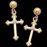 Cross Ball Dangle Earrings with Diamond 14 x 9mm Ref 425959