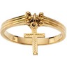 Cross Dangle Ring | 3.75 Width; 1.92 DWT 7* | SKU: R16607