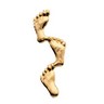 Footprints in the Sand Lapel Pin 8 x 23mm Ref 503431