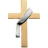 Two Tone Deacons Cross Lapel Pin 22 x 14mm Ref 997143