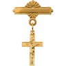 Crucifix Baptismal Pin 14 x 9mm Ref 498830