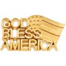 God Bless America Lapel Pin 20.5 x 11.5mm Ref 511188