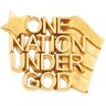 One Nation Under God Lapel Pin 14 x 19mm Ref 734083