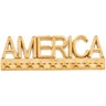America Lapel Pin 7.5 x 22.5mm Ref 408414