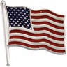 American Flag Lapel Pin 17.5 x 17mm Ref 339092