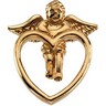 Angel Lapel Pin Height: 16.5mm; Width: 14.5mm Ref 268599