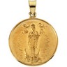 18K Yellow Gold Our Lady of Guadalupe Medal Ref 949612
