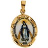 Hand-Painted Porcelain Miraculous Medal | SKU: R16947