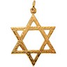 Star of David Pendant Height: 19.5mm; Width: 15.0mm Ref 398556
