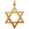 Star of David Pendant Height: 19.5mm; Width: 15.0mm Ref 398556