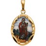 Hand Painted Porcelain St. Jude Medal Ref 718920