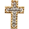 Diamond Cross 24.5 x 16.5mm .18 CTW Ref 355464